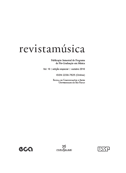 					View Vol. 18 No. especial (2018): Poética Musical: séculos XVI, XVII e XVIII
				