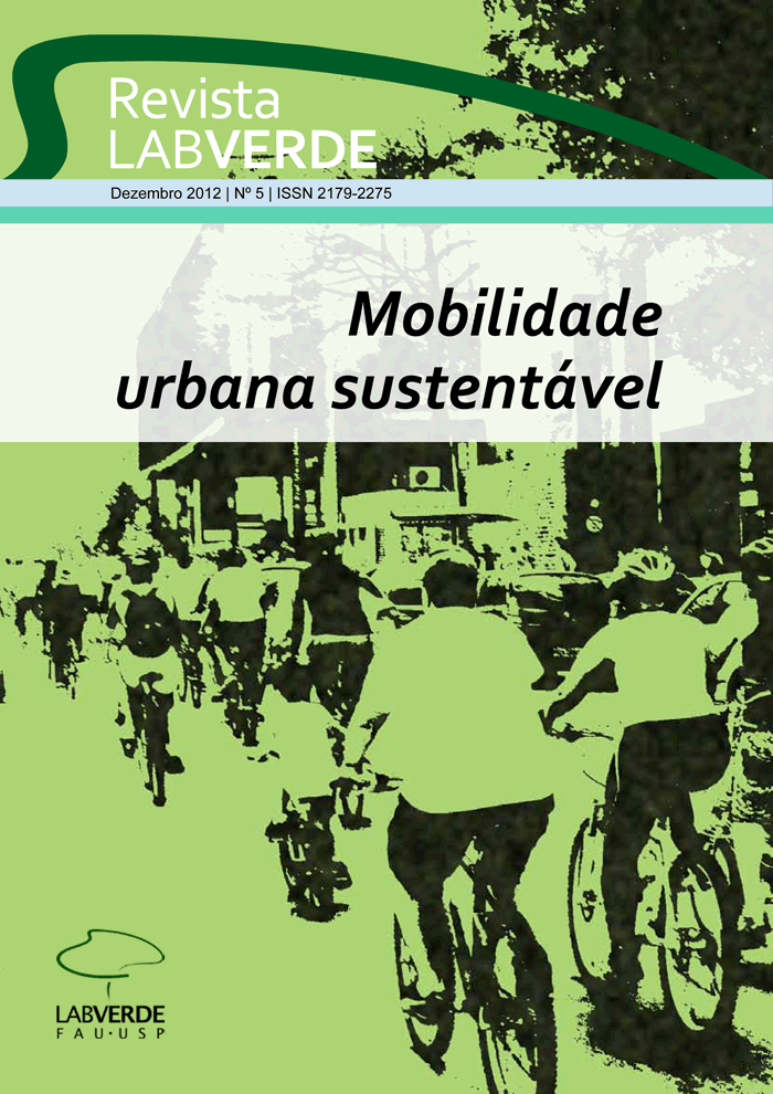 					Ver Núm. 5 (2012): Mobilidade urbana sustentável
				