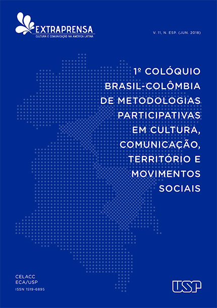					View Vol. 11 (2018): I Colóquio Brasil-Colômbia de Metodologias Participativas em Cultura, Comunicação, Território e Movimentos Sociais
				