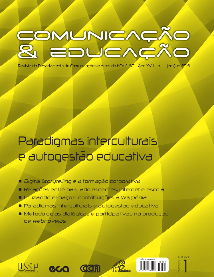 					View Vol. 18 No. 1 (2013): Paradigmas interculturais e autogestão educativa
				