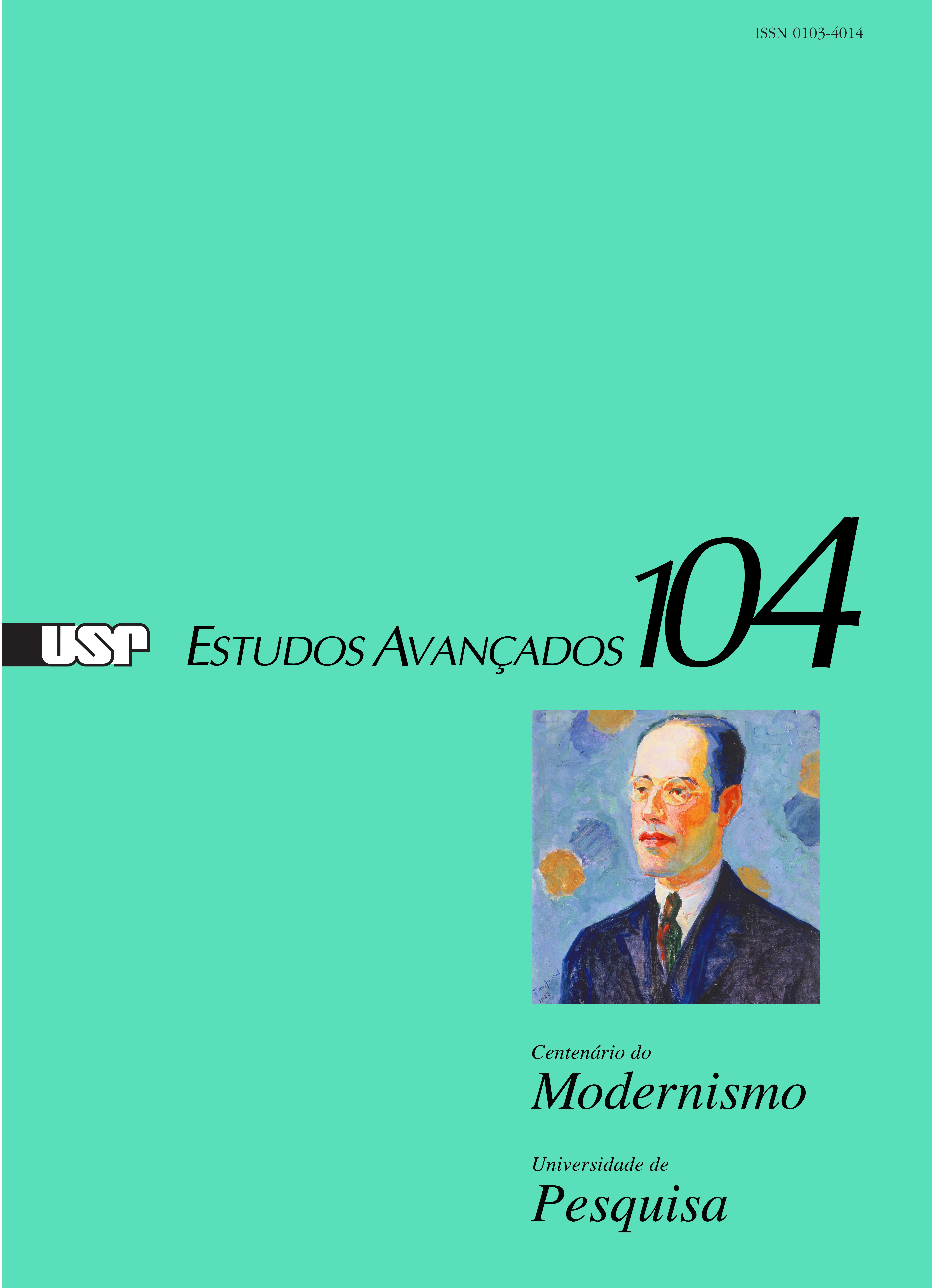 					Ver Vol. 36 Núm. 104 (2022): Centenário do modernismo / Universidade de pesquisa /  60 anos da Fapesp
				